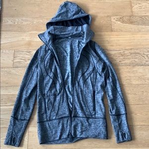 Lululemon heather gray zip up